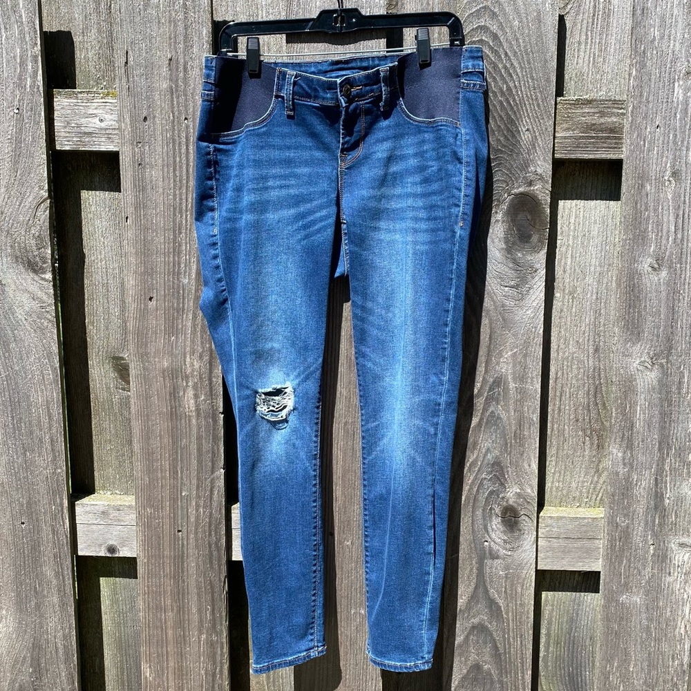 Maternity Rockstar Super Skinny Side Panel Jeans